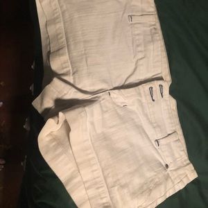 American Eagle White Jean Shorts